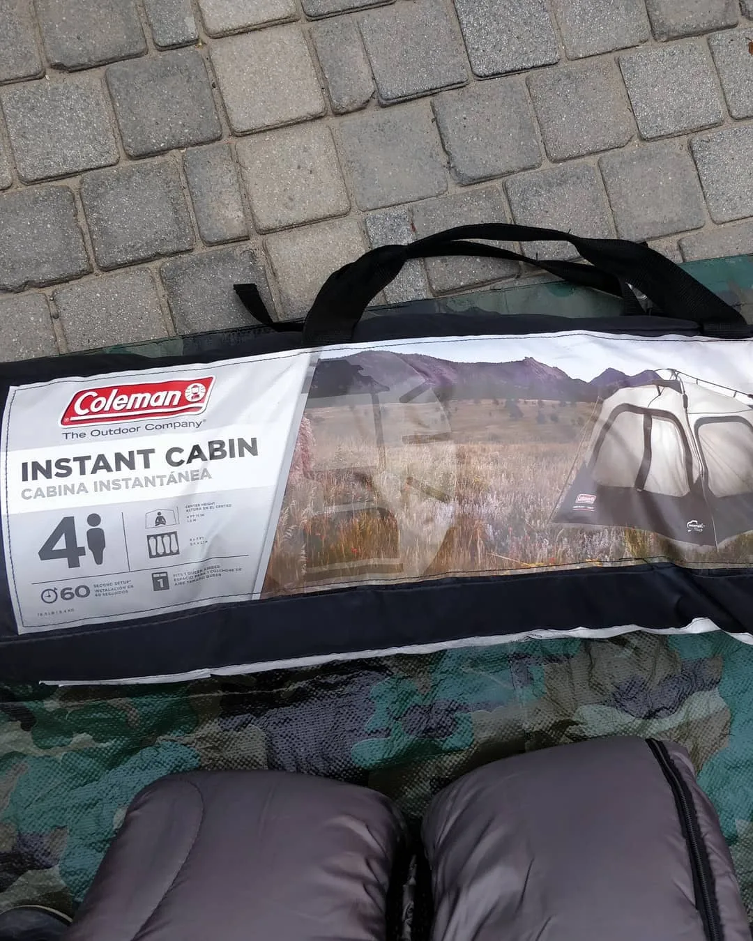 This is our four person #instant #tent. The kids want to take it along in case they don't like sleeping in the #van every night.

#Coleman #vanlife #camping #campinggear