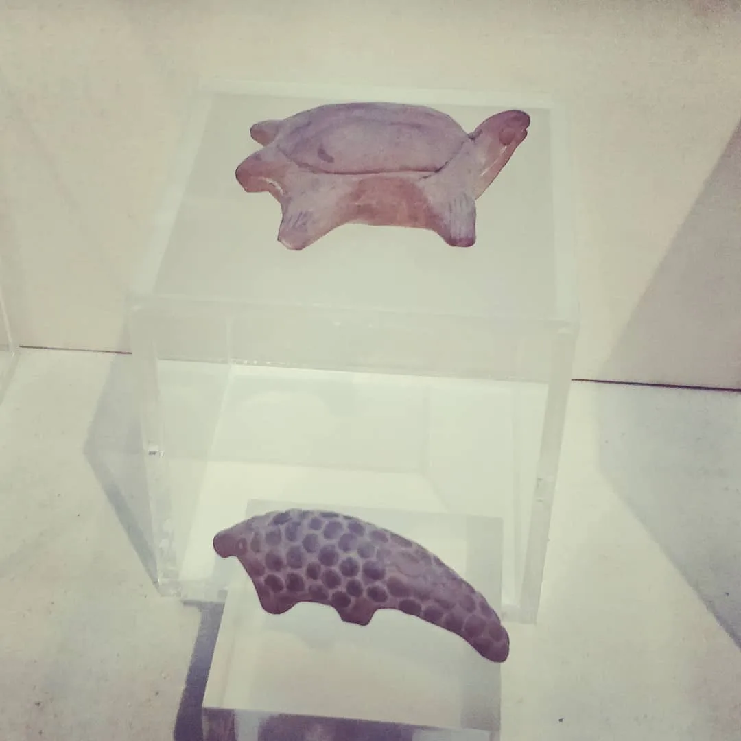"Elephants and acrobats, lions snakes monkey"

Turtle and pangolin figurines from the #Harappan age. A beautiful collection of ancient figurines, so abstract and artistic, at the #