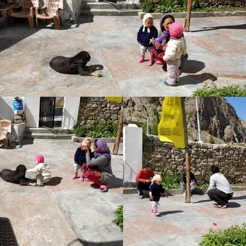 This is a sight I don’t get to see in the cities - families playing with kids. Even on a weekend, I find most parents ju