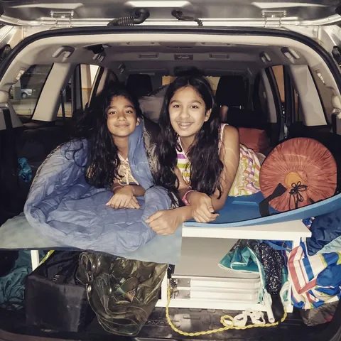The beautiful owners of the #Innova are testing it out. Verdict: "Love it. Gonna sleep in it tonight." #vanlife #caravan