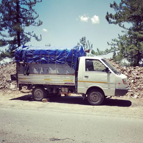 Our #watermelon seller is also a #vanlifer. His #caravan is built on a truck. He's got a full size cooking gas, utensils