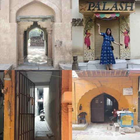 Portals to other dimensions. The cavernous walkway on the bottom left is so typical of Indian houses; and yet so uninvit