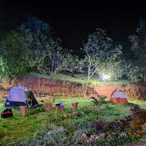 We are off #camping in #Dandeli. This is how the #campsite looked last night. We are out for a few days, so give us a ho