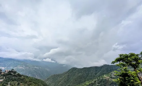 Don't go into the #mountains in the #monsoons, they said. We've been driving through #clouds and the #rain for hours now