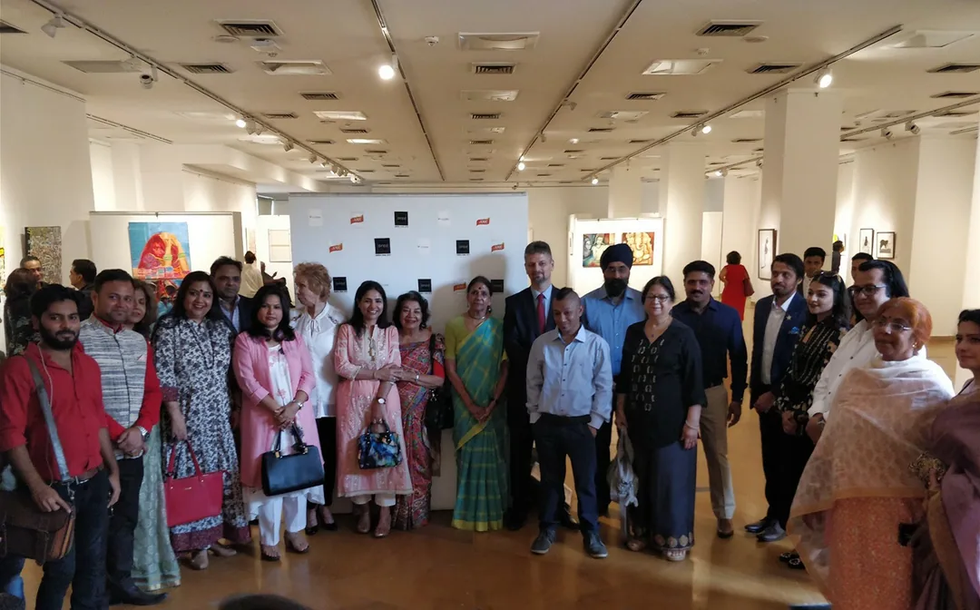 The group of artists exhibiting in Arbitrary Imagination