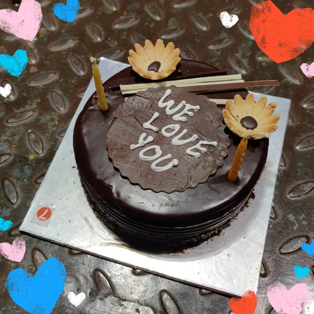 Birthday celebrations with a cake from Theobroma