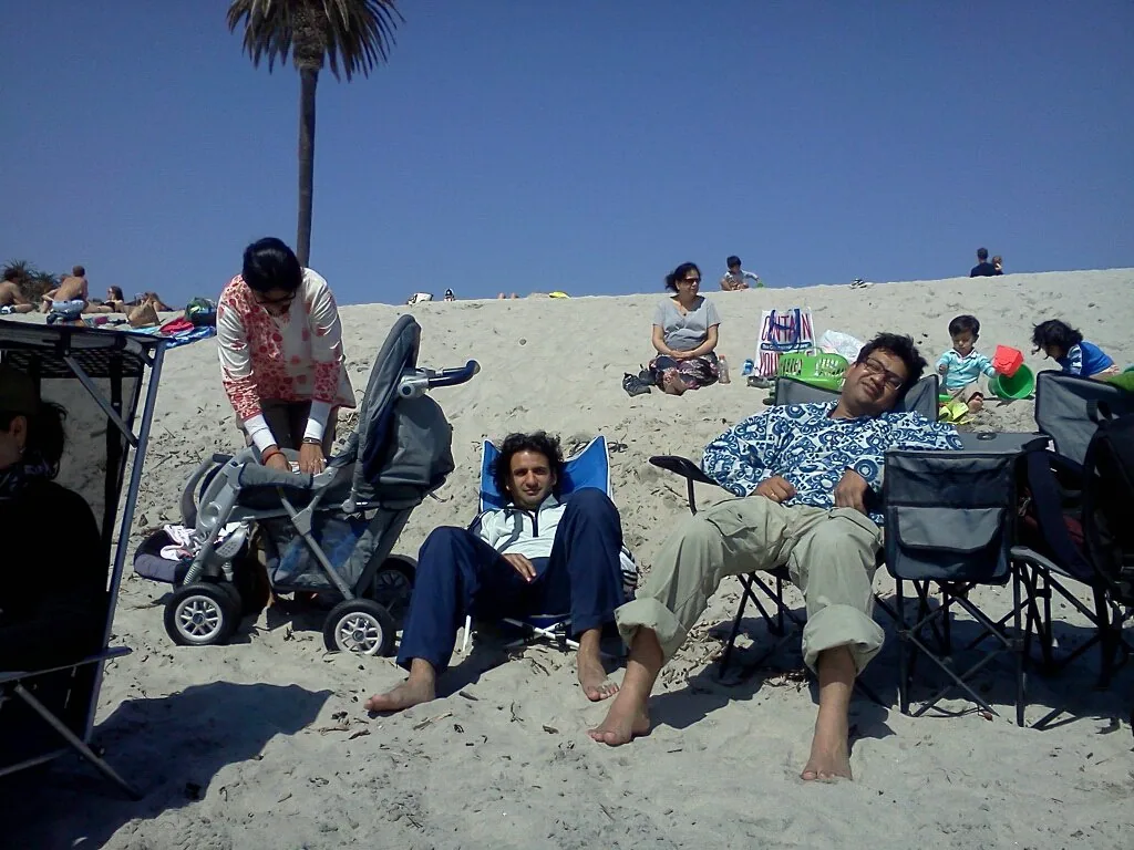 Chilling at a warm beach