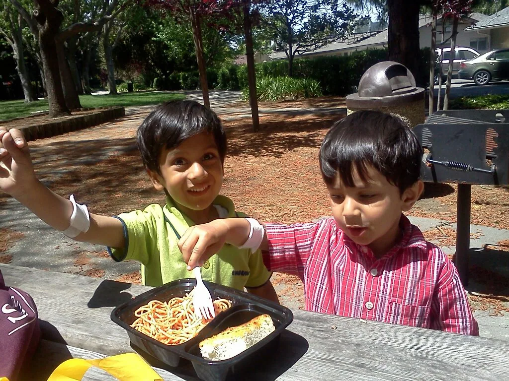 Lunch with the boys