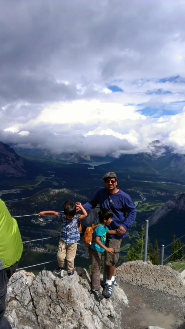 Banff, five years ago. Kavin recalls nothing. Nilay remembers everything from the trip. What a difference an age gap of 
