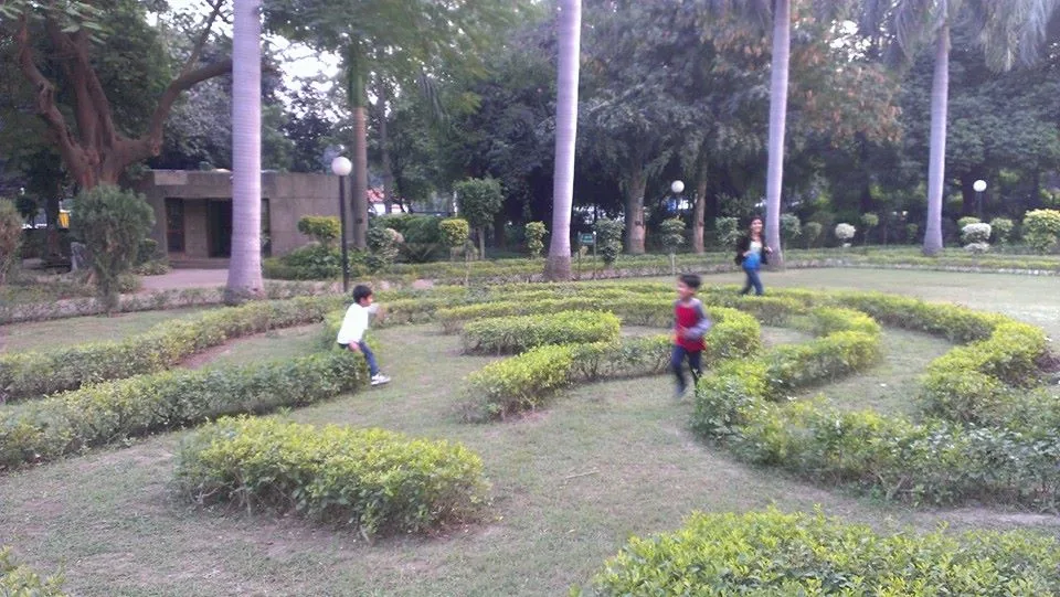 Happy Children's Day. We are playing Pacman in the maze at Children's Park, India Gate. Come join us. 

Featured here, P