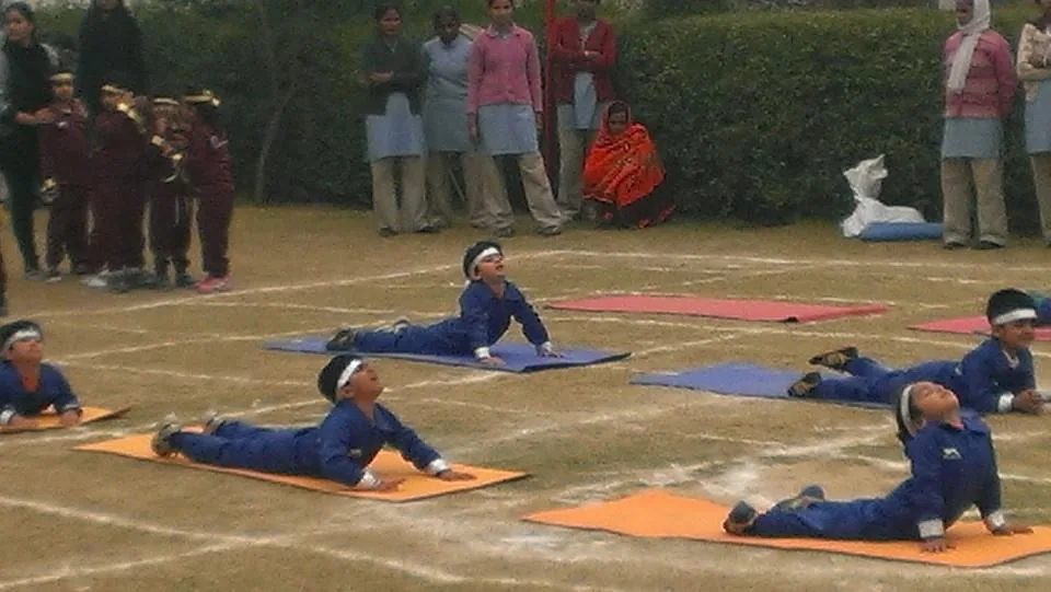 Yoga with naughty expressions