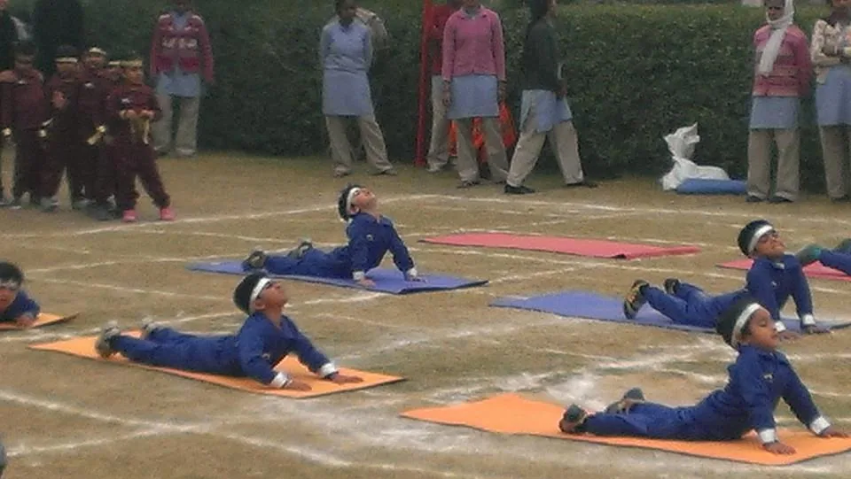 Yoga with naughty expressions