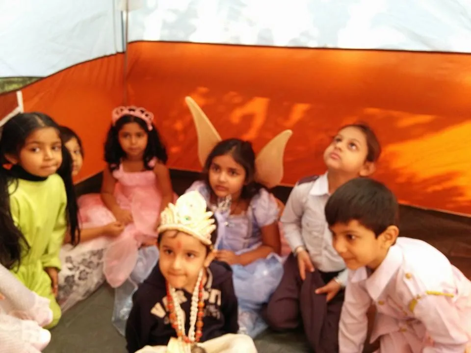 This madness is happening right now. Excited children can be quite... exciting.