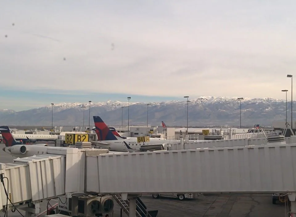 Easily the most stunningly beautiful panorama that I've ever seen when landing at an airport. 

If this is how high alti
