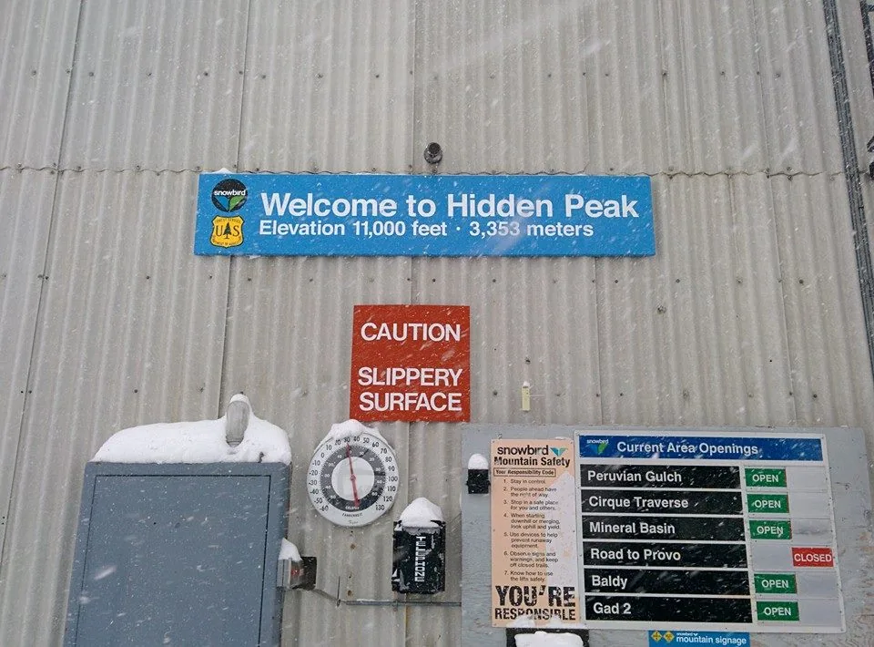Because I came all the way to the top of a mountain in driving snow, in crazy weather, to basically bust my ass, I'm gon