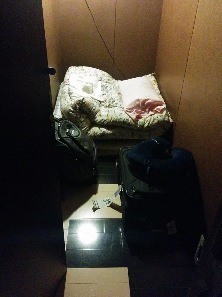 This is what you get for â¹1000 a day in Tokyo. Come to think of it, the dorm at Secunderabad station is actually bette