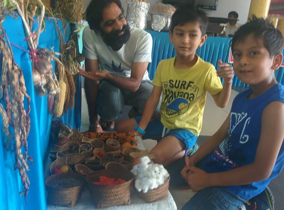 Goli explaining the biodiversity of forest foods to the brats...

If you have kids and live in Delhi you should definite
