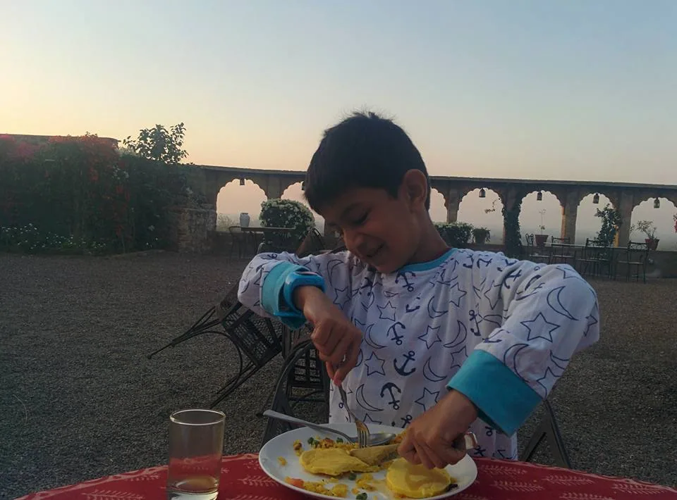 When the cook makes eggless pancakes specially for you