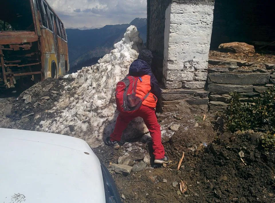 Snow fight. Check. 

Riding on the bed of a 4x4. Check. 

Getting to use all our hiking gear. Check.