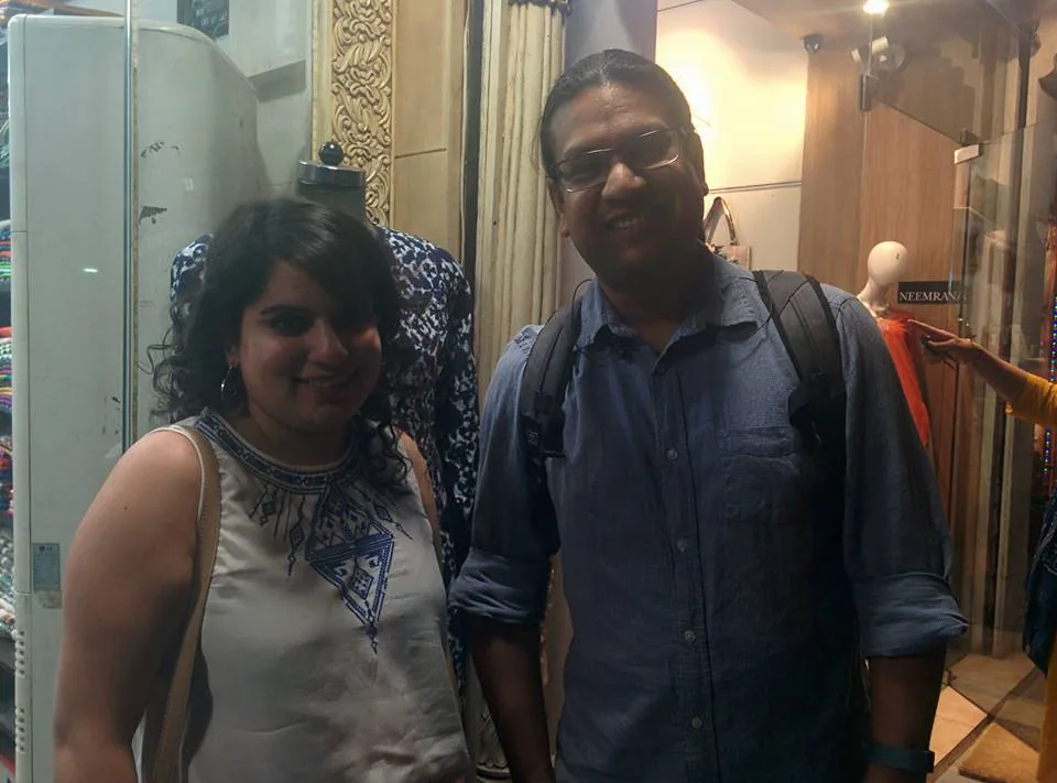 Stalking artists on the streets of Delhi. This is Mallika Dua. If you haven't seen her work yet, you should - @littleana