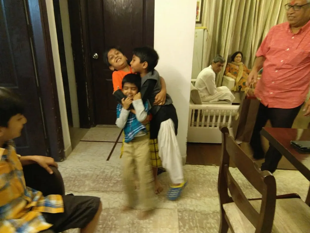 Kabir: For a first grader, life is very tough. 

Kavin: Grade II is very easy, very easy.