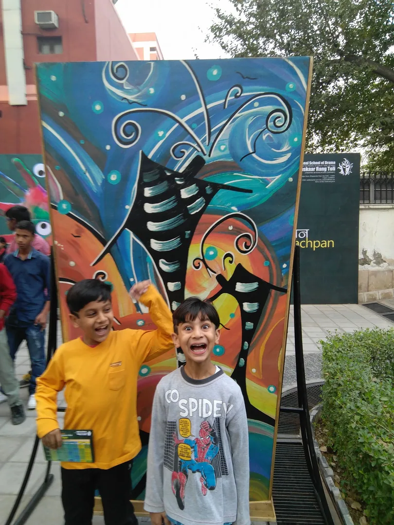 Today we watched two plays at Jashn-e-bachpan, NSD.

The first was a Malayalam play about the environment. The kids coul