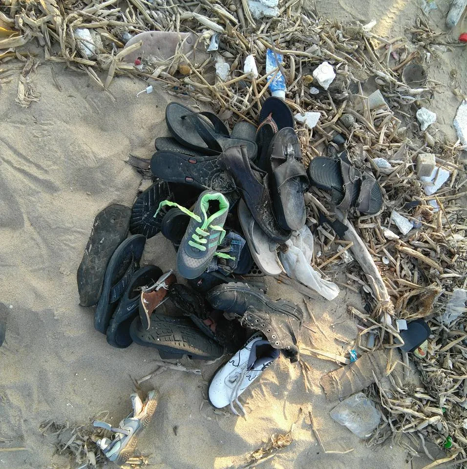 Our quick visit to the beach to help in cleanup. A big thanks to Nityanand for pointing us that way. It was good meeting
