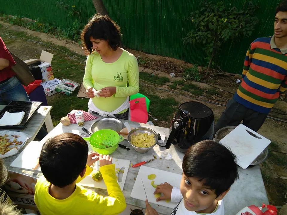 Edible Routes is conducting fun learning activities for kids at Kids Culinaire