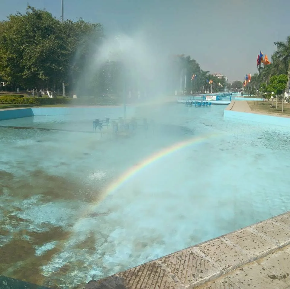 Oh look. A man made rainbow.