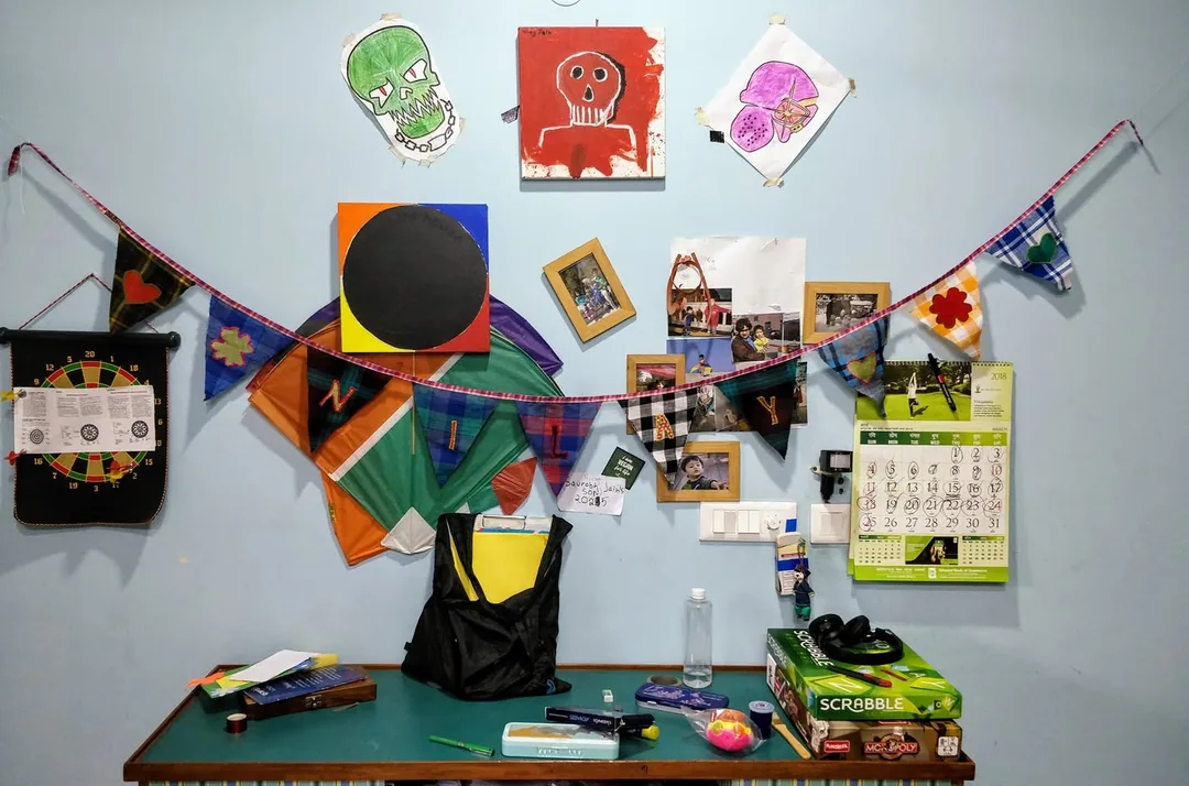 The kids got new buntings to decorate their room with, and they're super excited. Use Me sent the pretty things wrapped 