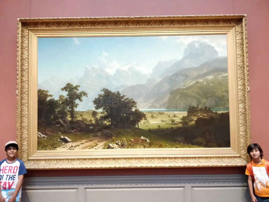 What you miss in the vastness of this painting is the detail. See the second pic, which covers just a small fraction. An