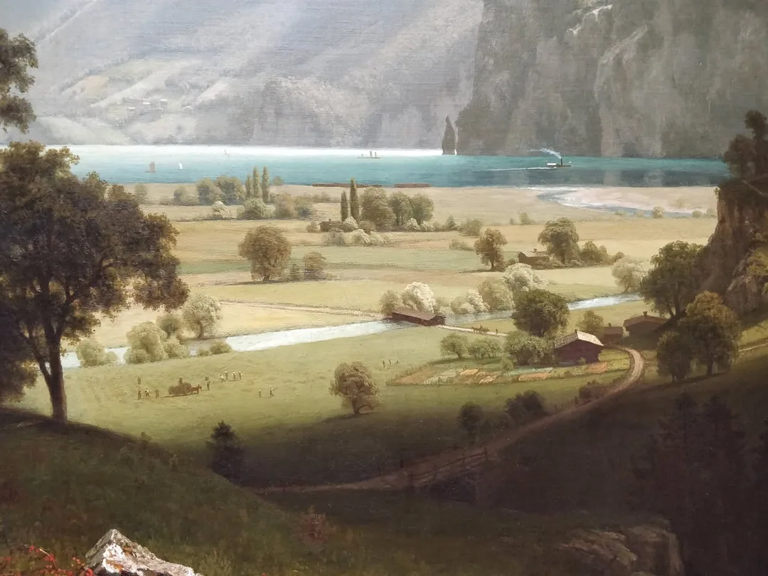 What you miss in the vastness of this painting is the detail. See the second pic, which covers just a small fraction. An