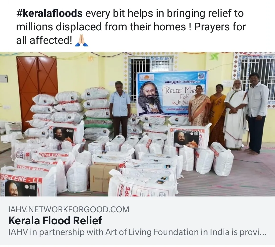 Relief material with baba's name and photo duly pasted everywhere. Awesum. Just what we needed. Now everything will be f