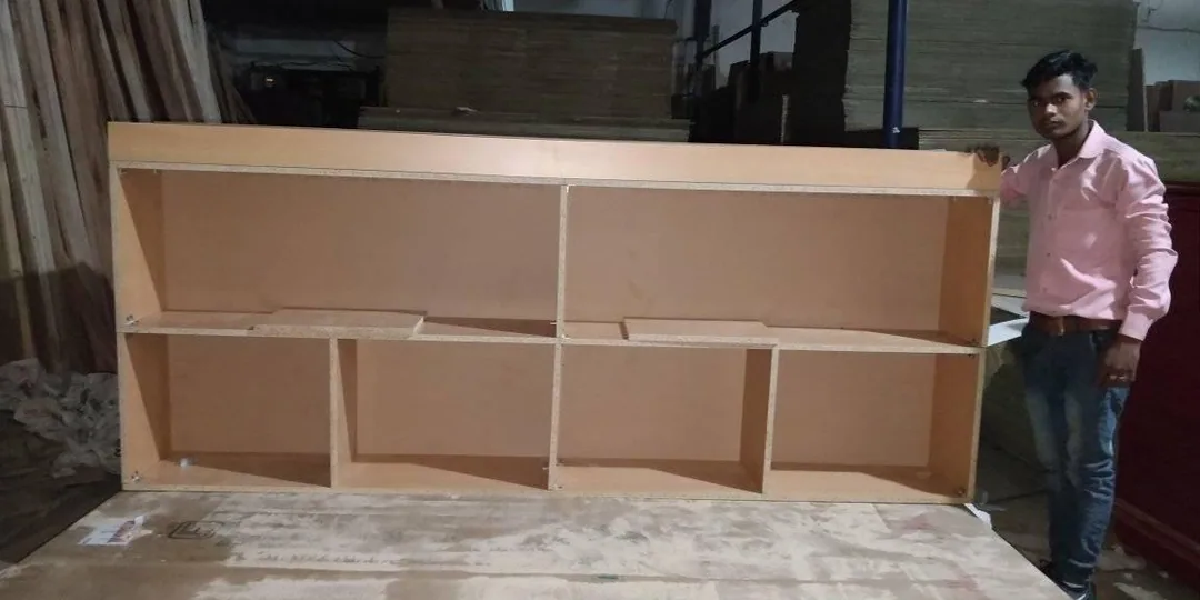 Three hours and a power saw gives you a book rack. Too bad our power screwdriver wasn't working, or this would be finish