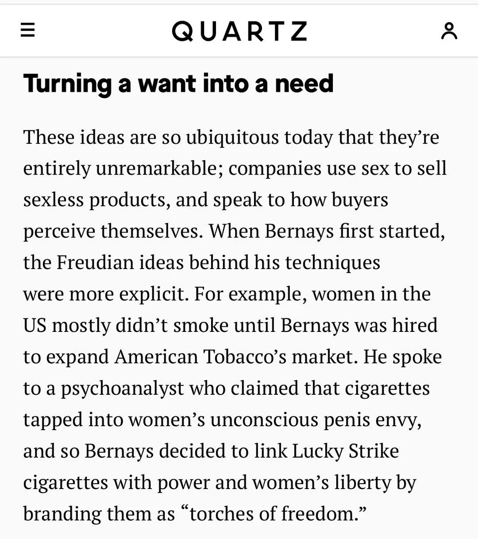 Almost a century has passed yet people continue to make a fool of themselves by consuming cigarettes, thereby endangerin
