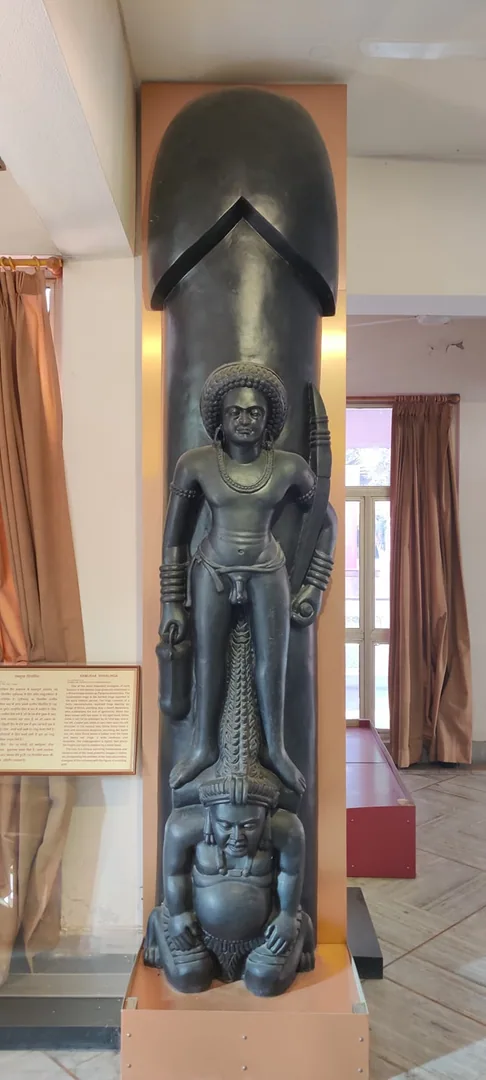 We are at the Archeological Survey of India's Children's Museum. And that thing there is exactly what you think it is. S