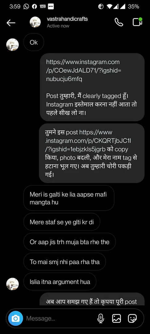 For every original artist trying to do something unique and different in India, there are a hundred thieves copying thei