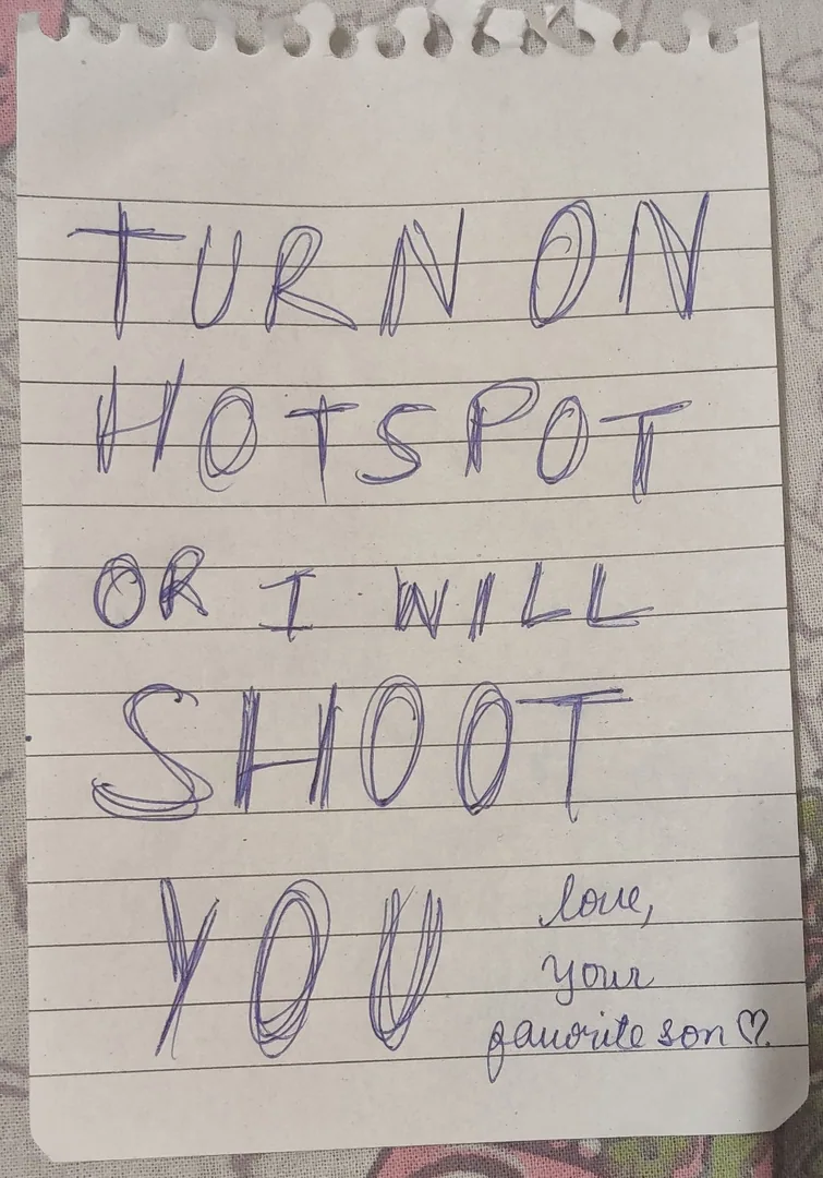 Kavin: Nilay sends you this note.

Me: I shall post this on social media and destroy his carefully created image of bein