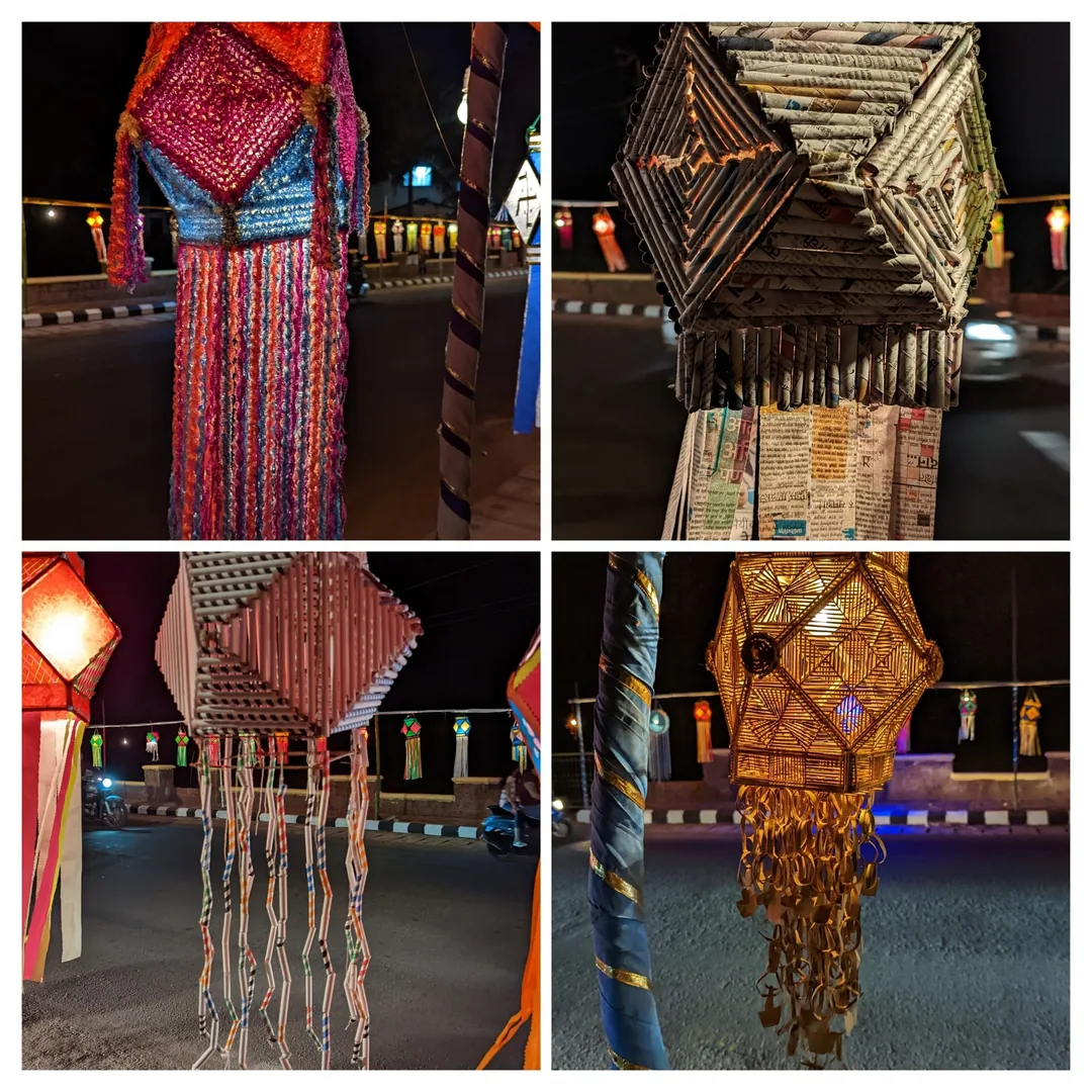 The 8th All Goa Akash Kandil competition is happening today at Parra. Do visit if you're in Goa. There are some fantasti