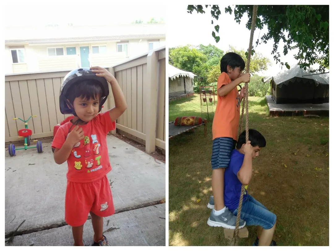 Then and Now. 
Google Photos at it again.