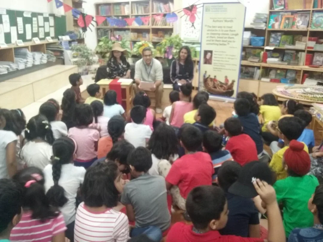 How I spent my time today... storytelling at the kids' school.