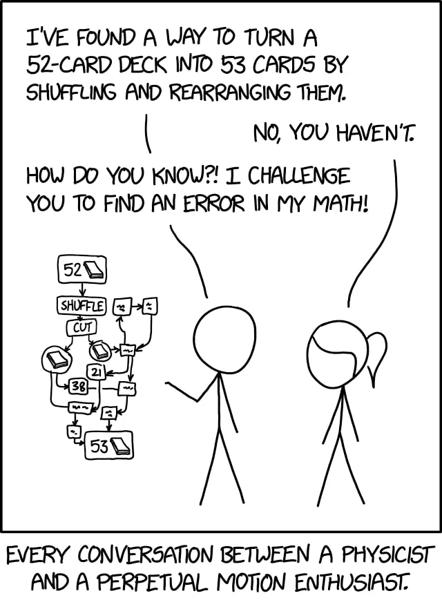 My children are obsessed with perpetual motion machines. I wonder how many more years before they accept it's all scienc