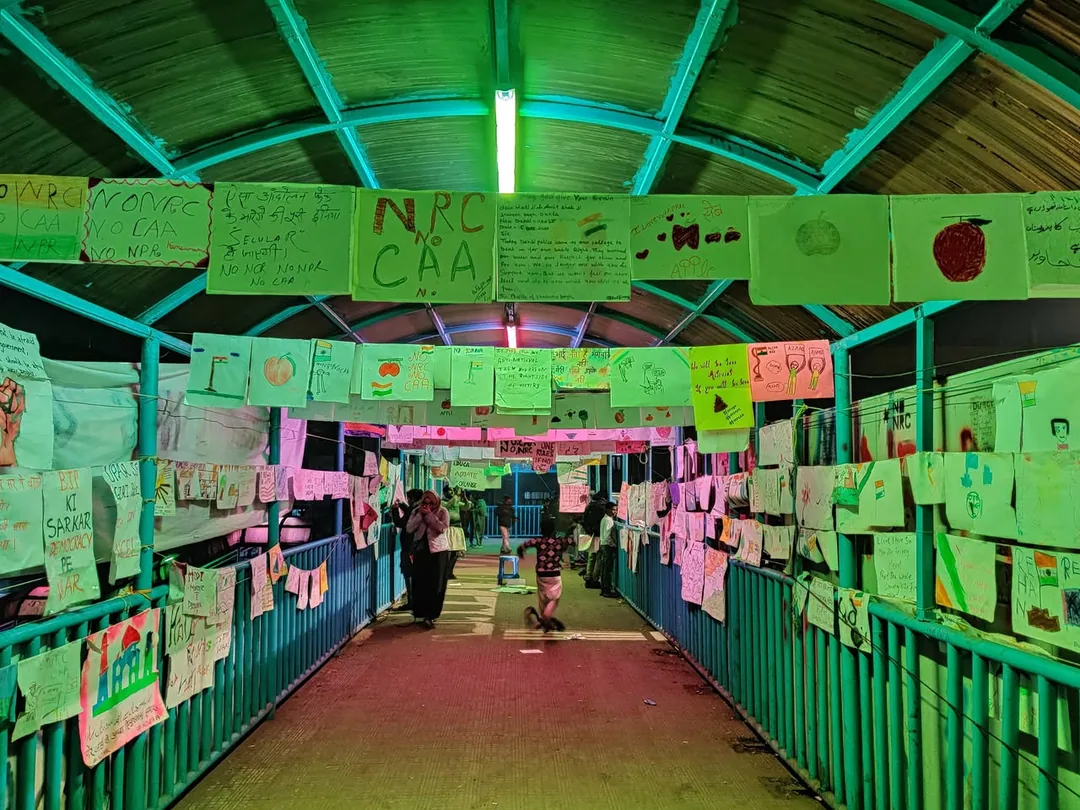 More art. Much much more. The foot over bridge has complete transformed - again.