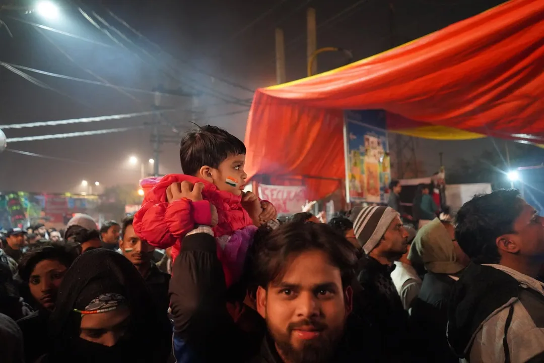 The kids of Shaheen Bagh. Cute and cuddly.