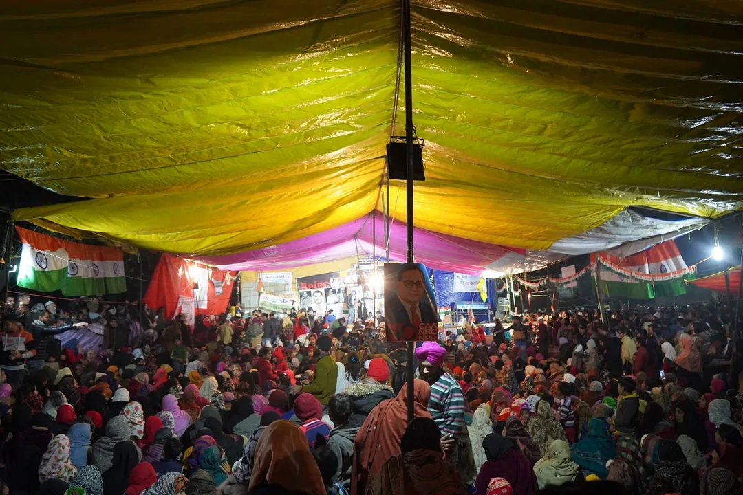 And then, we finally entered the sanctum, the tented area where the main protestors, the women of Shaheen Bagh, are on d