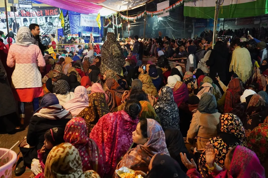 And then, we finally entered the sanctum, the tented area where the main protestors, the women of Shaheen Bagh, are on d