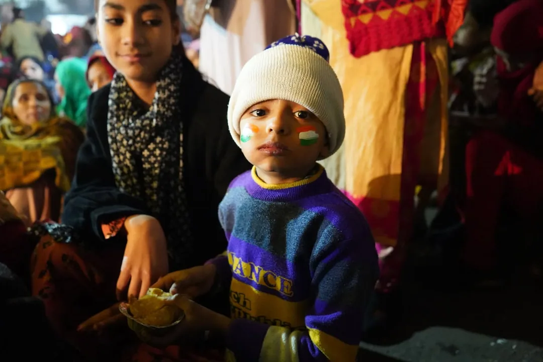 The kids of Shaheen Bagh. Cute and cuddly.